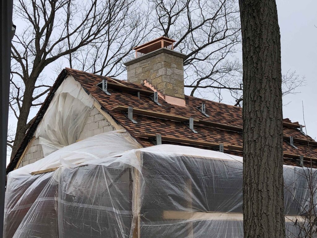 Tile Roof with Copper Accents